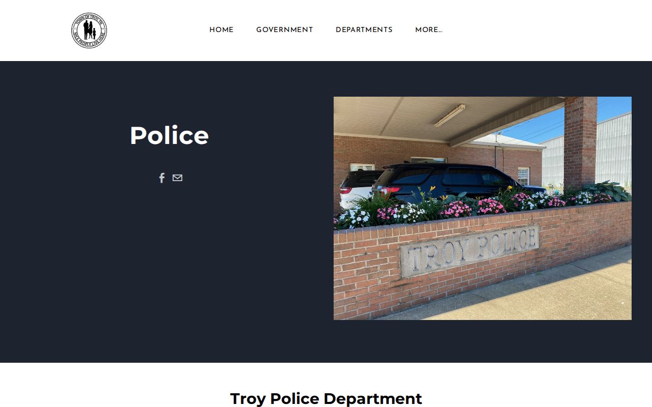 Troy Police Department contact for recent arrests